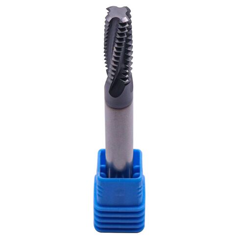 1/2-13 Solid Carbide Thread end Mill - AlCrN Coated, 4 Helical Flute-.370" Cutting Diameter, 13 Pitch Length of Cut(1.00), 3/8" Shank Diameter, 3-1/2" Overall Length in Saudi Arabia