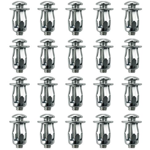 M6 x 1" Hollow Wall Anchors for Drywall, Heavy Duty Hollow Door Anchors - 20 Pack in Saudi Arabia