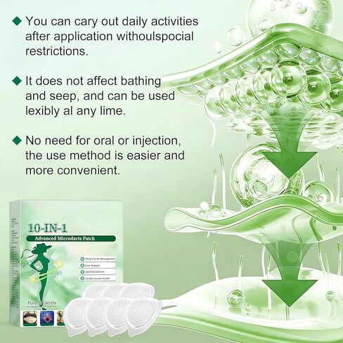 Upgraded Style Moringa 10-in-1 Nano Microdarts Patch, Advanced Moringa Patches, Natural Body Patches for Women and Men - Gentle Formula for All Skin Women and Men in Kuwait