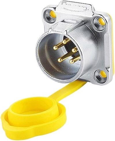 LP-20 female male waterproof aviation socket 5-pin yellow reverse IP68 connector UL(Female plug) in Kuwait