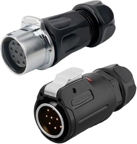 Docking LP24 waterproof aviation socket 2-3-4-10-12-19 core power signal male and female docking connector(4 core) in Saudi Arabia