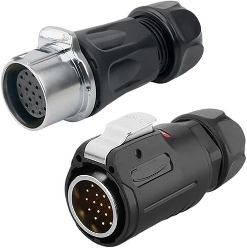 Docking LP24 waterproof aviation socket 2-3-4-10-12-19 core power signal male and female docking connector(4 core) in Saudi Arabia