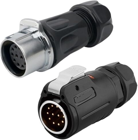 Docking LP24 waterproof aviation socket 2-3-4-10-12-19 core power signal male and female docking connector(4 core) in Saudi Arabia