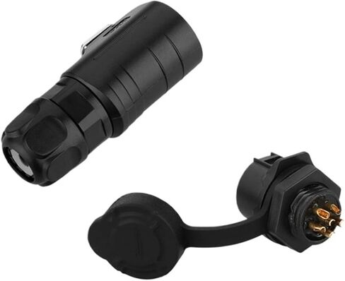 LP12 plastic single hole aviation 2 3 4 5 7 8 core threaded panel mount waterproof connector ip68(7 cores) in Kuwait