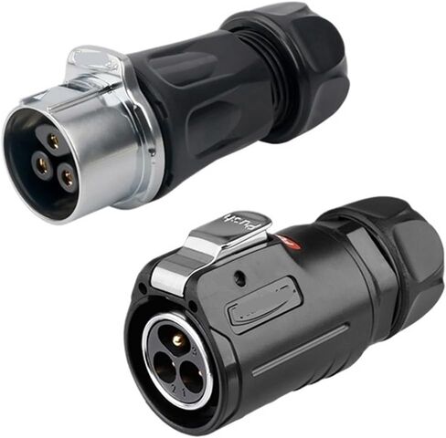 Docking LP24 waterproof aviation socket 2-3-4-10-12-19 core power signal male and female docking connector(4 core) in Saudi Arabia