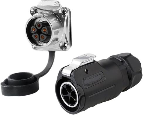 Industrial aviation 5-pin LP20 with fence equipment male and female connector(Four hole female socket) in Saudi Arabia