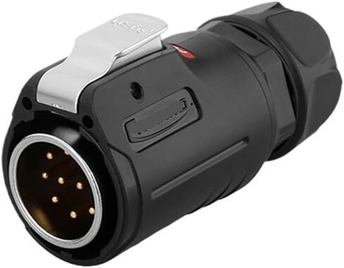 LP-24 aviation and socket threaded tightening 10-pin gold-plated male and female pin industrial connector(Single hole formal wear) in Kuwait