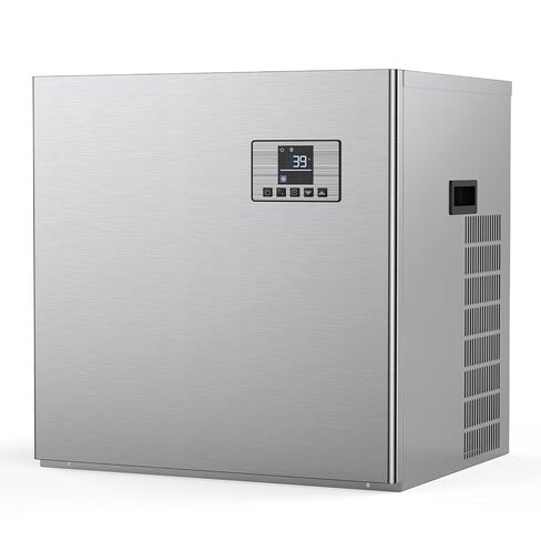 Commercial Ice Maker Head 650 LBS/24h, 210 Ice Cubes Ready in 8-15 min, Self-Cleaning Stainless Steel, for Restaurant Hotel - Head Only in Kuwait