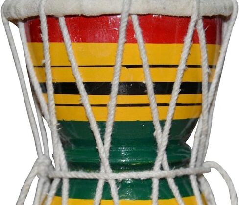 Handmade Wooden Damaru Drum – 3 Inch Classical Indian Folk Damaru | Traditional Hindu Percussion Instrument for Puja, Meditation & Decoration | Decorative Collectible Showpiece in Saudi Arabia