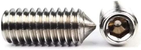 #8-32 Socket Set Screws Cone Point 304 Stainless Steel #8-32 x 3/16" Qty 25 in Kuwait