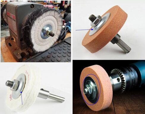 4 pcs Bench Grinder Arbor Washer,Flange for Grinding,Wire Wheel.Can Contral The Bench Grinder Vibrations in Kuwait