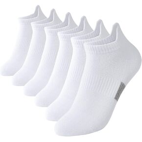 6 أزواج من جوارب الكاحل للنساء من SIONCY جوارب رياضية قطنية كاجوال منخفضة القطع in Kuwait