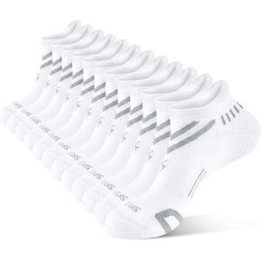 جوارب نسائية للجري للكاحل، جوارب رياضية منخفضة القطع مبطنة ومضادة للبثور من القطن لممارسة التمارين الرياضية في صالة الألعاب الرياضية 6 أزواج in Kuwait