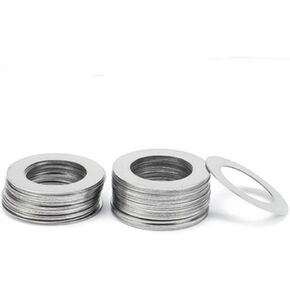 غسالات، غسالة مسطحة، غسالات قفل 20 قطعة من غسالات مسطحة من الفولاذ المقاوم للصدأ، عرض 0.2 مم رفيع للبراغي، OD 12-28 مم حشية ضبط عالية الدقة (M13x19) in Kuwait