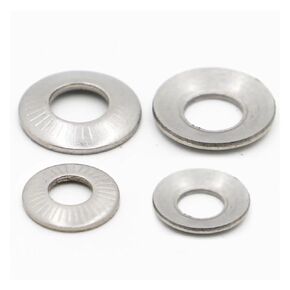 غسالات، غسالة مسطحة، غسالات 2/5/10/20 قطعة M3 M4 M5 M6 M8 M10 M12 M16 غسالة فضية قرص من الفولاذ المقاوم للصدأ حشية قفل مسننة حلقات مطاطية مثبتة (M12 2 قطعة) in Kuwait