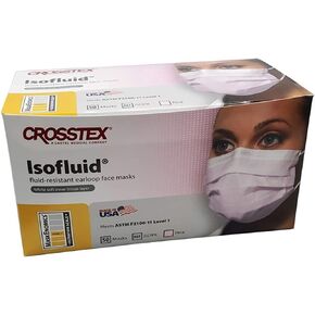 Crosstex CR-GCIPK Isofluid Earloop Mask Pink (Pack of 50) in Kuwait