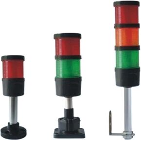 220V Industrial Signal Tower Safety Stack Alarm Light Led Multilayer L Rod Buzzer Caution Warning Lamp for Machines(2 Layer 220V Black) in Kuwait