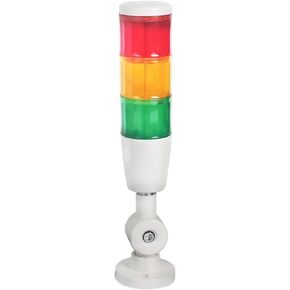 24V/220V LED Signal Pilot Light Indicator Warning Lamp 3 Color Fold Type Often Bright Buzzer Safety Tower Warning Lamp(24V) in Kuwait
