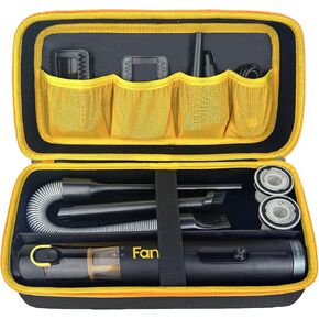 جراب Fanttik Slim V8 Apex/ V8 Mate/for Fanttik Slim V10 Apex/ V10 Mate مكنسة السيارة المحمولة اللاسلكية. وحدة تخزين صلبة محمولة مع مقسم قابل للإزالة وجيب شبكي للملحقات (الجراب فقط) in Kuwait