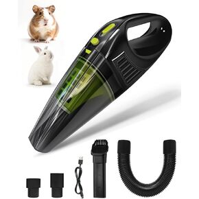 Guinea Pig & Rabbit Vacuum Cleaner Poop: Extended Capacity Cordless Cleaner for Pet Cages – Tackle Daily Messes of Guinea Pig, Bunny, Bird, Reptile & Other Small Animals - White in Kuwait