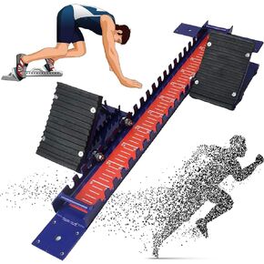 Competition Starter Kit Versatile Athletics Block for Plastic & Cinder Tracks, Adjustable Pedal Angles, Portable Design in Kuwait