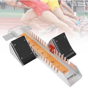 Track Starting Block Lightweight Aluminum with Non Slip Pad for Running Competitions Athletics Scholastic Starting Block with Standard Card Ruler for Playground in Kuwait