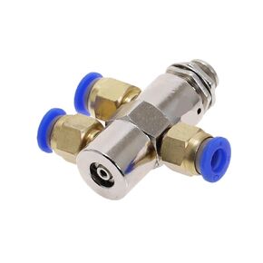 Exhaust Valve 2 Position 5 Way ON/Off M5 Thread Push Button Switch TAC-4P Air Pneumatic Mechanical Valve w Fiittings(with 4mm Fitting) in Kuwait