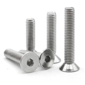 M8 10/12/14-100mm 304 Stainless Steel Hexagon Socket Flat Countersunk Head Allen Bolts Screw 5Pcs(75mm) in Kuwait