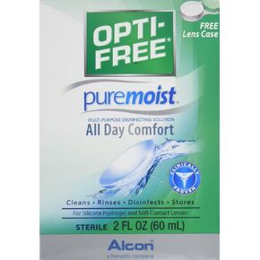 محلول مطهر متعدد الأغراض بيور مويست من أوبتي-فري، مريح طوال اليوم، 2 أونصة (عبوة من 4 قطع) in Kuwait