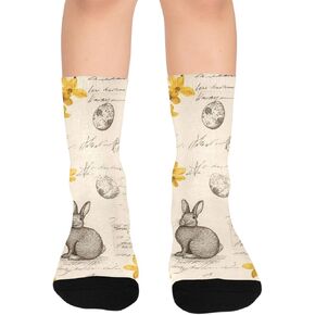 جوارب المشي لمسافات طويلة على شكل أرنب عيد الفصح - جوارب شتوية سميكة دافئة للأولاد والبنات الصغار للمدرسة، والارتداء اليومي والأنشطة الخارجية in Kuwait