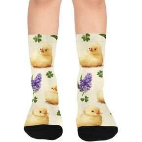 جوارب لطيفة للمشي لمسافات طويلة من Lucky Clover Chicks - جوارب شتوية حرارية سميكة دافئة للأولاد والبنات للمدرسة، والارتداء اليومي والأنشطة الخارجية in Kuwait