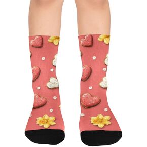 Bloom Cookie Art Hiking Socks - Toddler Boys & Girls Warm Thick Thermal Winter Crew Socks for School, Daily Wear & Outdoor Activities in Kuwait