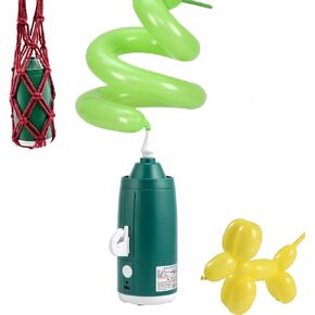 Rechargeable Cordless Portable Electric Balloon Pump - Built-in Battery Air Machine, Dual Modes for Latex/Foil/Balloon/Basketball, Includes Red Mesh Bag, Perfect for Party/Birthday Decor in Saudi Arabia