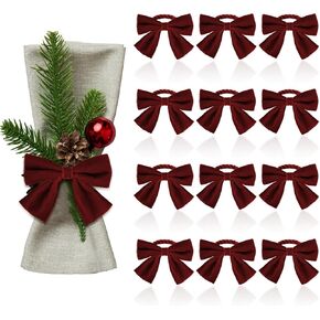 24 Pcs Pink Bow Napkin Rings,Velvet Napkin Ring Buckle Holders for Holiday Serviette,Wedding Napkin Rings,Birthday Anniversary Party Dinner Valentines Day Wedding Dining Tableware Decor in Kuwait