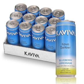 Kaviva | Kava & Soda Seltzer | الاسترخاء الاجتماعي | آثار تهدئة | 50 سعرة حرارية | الاسترخاء الطبيعي | كل طبيعية | المشروبات الوظيفية غير الوظيفية | بديل منعش | مكونات نظيفة | نباتي (8 عبوات ، حزمة متنوعة) in Kuwait