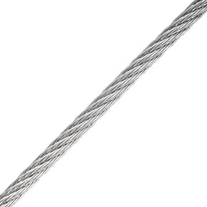 كابل T304 شبه مرن من الفولاذ المقاوم للصدأ مقاس 1/8 بوصة 7 × 7، متعدد الأغراض - بكرة بطول 250 قدم in Kuwait