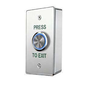 PuPush to Exit Button, DC12V Stainless Steel Round Door Release Switch with Surface-Mount Back Box, NO/COM Output for Access Control Systems in Kuwait
