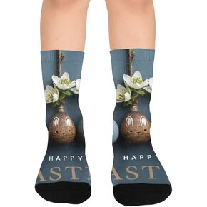 Minimal Easter Vibe Hiking Socks - Toddler Boys & Girls Warm Thick Thermal Winter Crew Socks for School, Daily Wear & Outdoor Activities in Kuwait