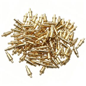 9.0mm Golden Plating Copper Spring Pogo Pins Probes Pack of 100,Pogopin Header Target Connector Through Hold PCB Test Pin, Thimble, Pogo Pin in Kuwait