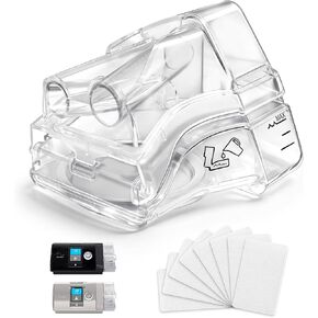 غرفة المياه لجهاز AirSense 10 مع مرشحات CPAP، 24 عبوة من الفلتر المناسب تمامًا وخزان المياه المحكم المتوافق مع أجهزة AirSense 10 وAirCurve 10، ومستلزمات CPAP S10 الموثوقة in Kuwait