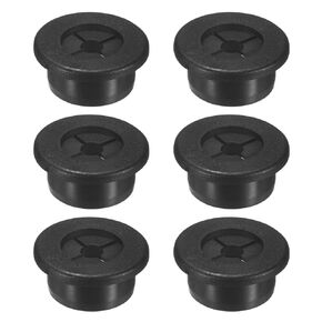 M METERXITY 4-Pack Rubber Grommets for Wiring 25mm Desk Grommet Double-Sided Flexible Cable Cord Grommet Desk Hole Cover for Cables/Wires Through Protection Cable Grommet [Black] in Kuwait