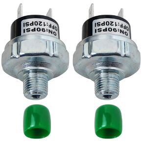 مفتاح ضغط هواء مدمج 1/8 بوصة NPT 90-120 PSI، للأجهزة الهوائية المتعددة، متوافق مع طاقة تيار مستمر 12 فولت/24 فولت in Kuwait
