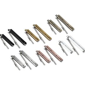 مفصلات زنبركية للباب أقرب للإغلاق الذاتي مصنوعة من الفولاذ المقاوم للصدأ ومزالج علوية أوتوماتيكية ناعمة الإغلاق مع أدوات مفتاح ربط لولبي للذراع (فضي-L) in Kuwait