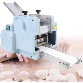 Dumpling Skin Machine,Automatic Dumpling Skin Maker Machine Stainless Steel,120W Round Molds Dough Processing Machine with Face Cushion/60pcs/Min in Kuwait