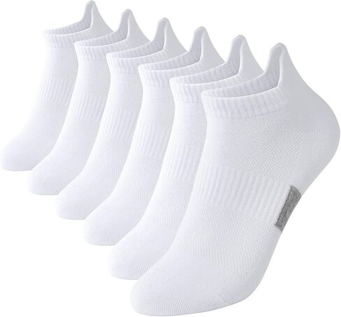 6 أزواج من جوارب الكاحل للنساء من SIONCY جوارب رياضية قطنية كاجوال منخفضة القطع in Kuwait