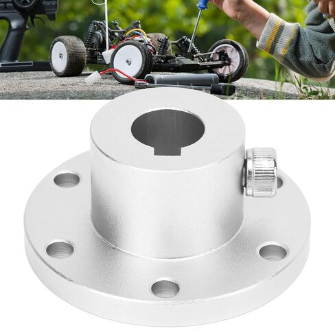 Aluminum Alloy RC Flange Coupling for RC Accessories, Locking Key Slot for Motor and Wheel in Saudi Arabia