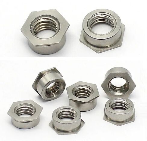 M2 M2.5 M3 M4 M5 M6 Self Clinching Flush Nut 304 Stainless Steel Flush Nuts Self-clinching Insert Nuts 50/100pcs(100pcs F-M4-1) in Saudi Arabia