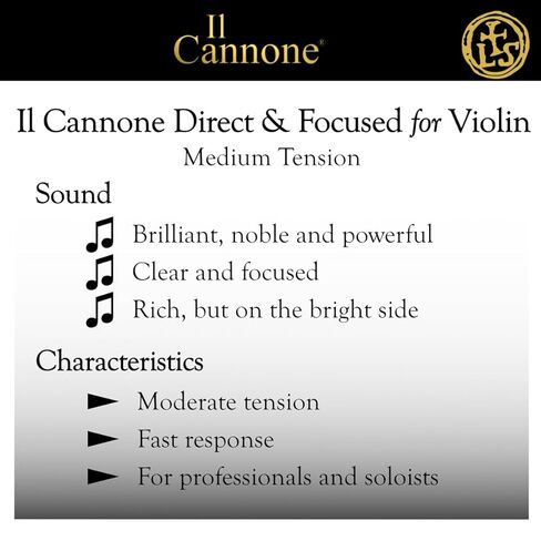 LARSEN STRINGS أوتار الكمان Il CANNONE مجموعة متوسطة مباشرة ومركزة in Kuwait