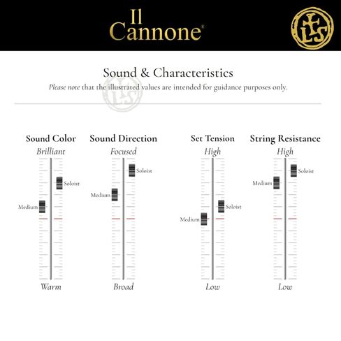 LARSEN STRINGS أوتار الكمان Il CANNONE مجموعة متوسطة مباشرة ومركزة in Kuwait