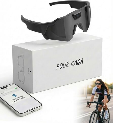 POV Glasses 4k Baseball with Camera Smart Glass for Men Women Sunglasses Cameras and Audio Video Action 2026 Upgrade Eyeglasses Running Style Meets Function Sports Cycling Hiking HD(Black) in Saudi Arabia